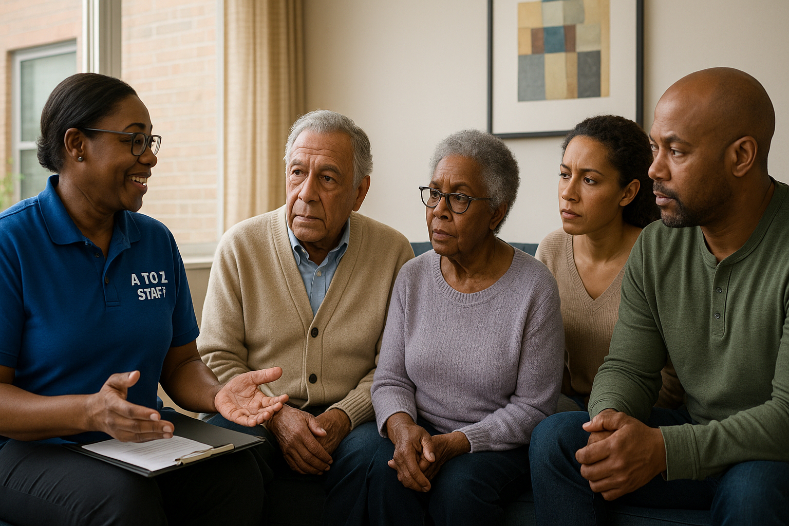 Adult day care in Philadelphia—safe, social, and engaging. A to Z Adult Care provides activities, nutritious meals, transport, and caring staff for seniors - Safe and Supported: Managing Dementia in a Structured Day Program - Communication with patient family